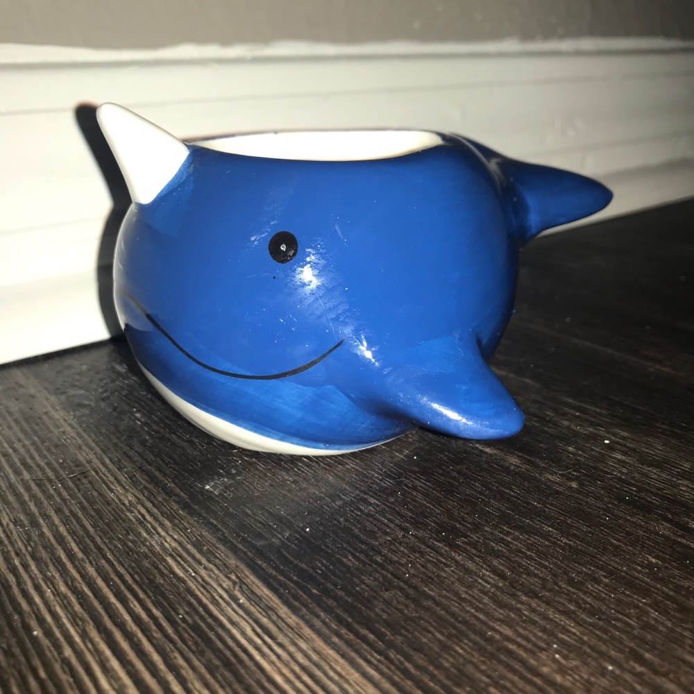 5/$25 Small Narwhal Ceramic Planter - Picture 5 of 15